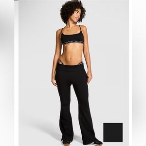 NWOT PINK CAMPUS FLEECE™ FOLDOVER FLARE SWEATPANTS